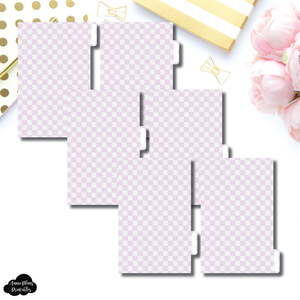 FC Ring Dividers | Luxe Lilac 6 Side Tab Printable Dividers