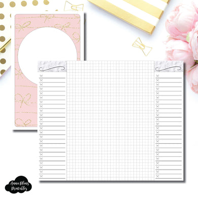 Cahier TN Size | List + Grid Collaboration Printable Insert