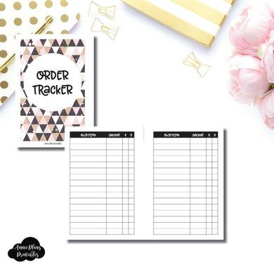 A6 Rings SIZE | Basic Order Tracker Printable Insert ©