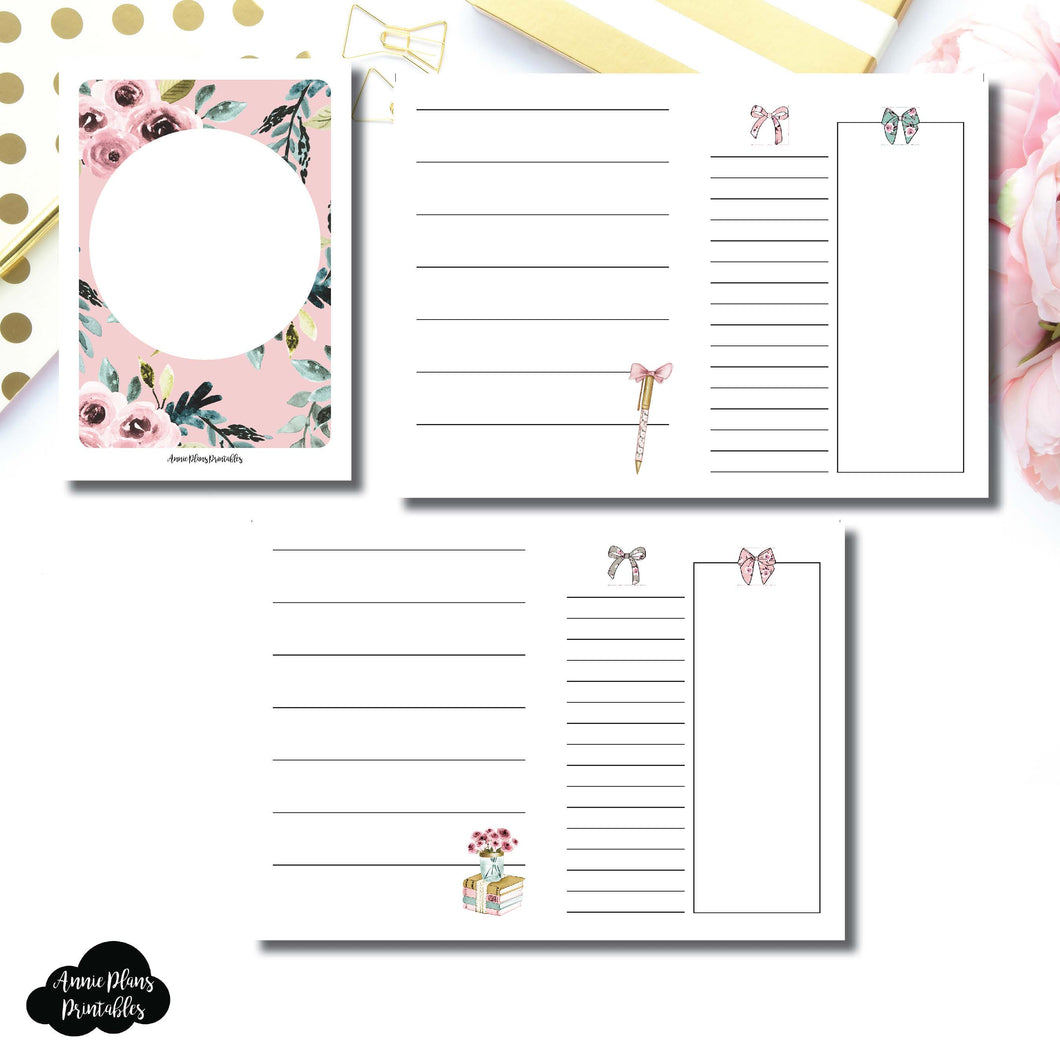 PASSPORT TN Size | Undated Horizontal Week on 2 Page Collaboration Printable Insert ©