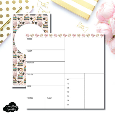 Standard TN Size | Undated Week on 2 Page Collaboration Printable Insert ©