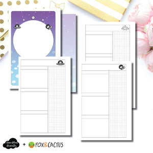 Mini HP Size | Fox & Cactus Collaboration Undated Daily Printable Insert ©