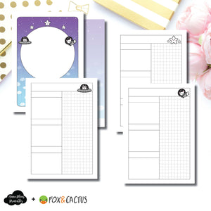 Passport TN Size | Fox & Cactus Collaboration Undated Daily Printable Insert ©