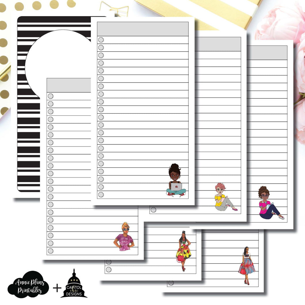 Personal TN Size | Capital Chic Designs Collaboration LIST Printable Insert ©