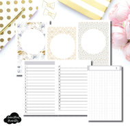 Pocket TN Size  | UNDATED DAILY GRID Insert for Travelers Notebook Insert ©
