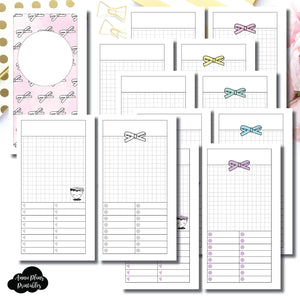 H Weeks Size | Undated Day on a Page or Project HappieScrappie Collaboration Printable Insert ©