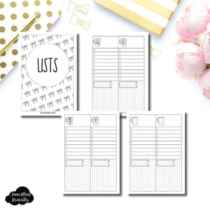 A6 TN SIZE | 2 Column Lists Printable Insert ©