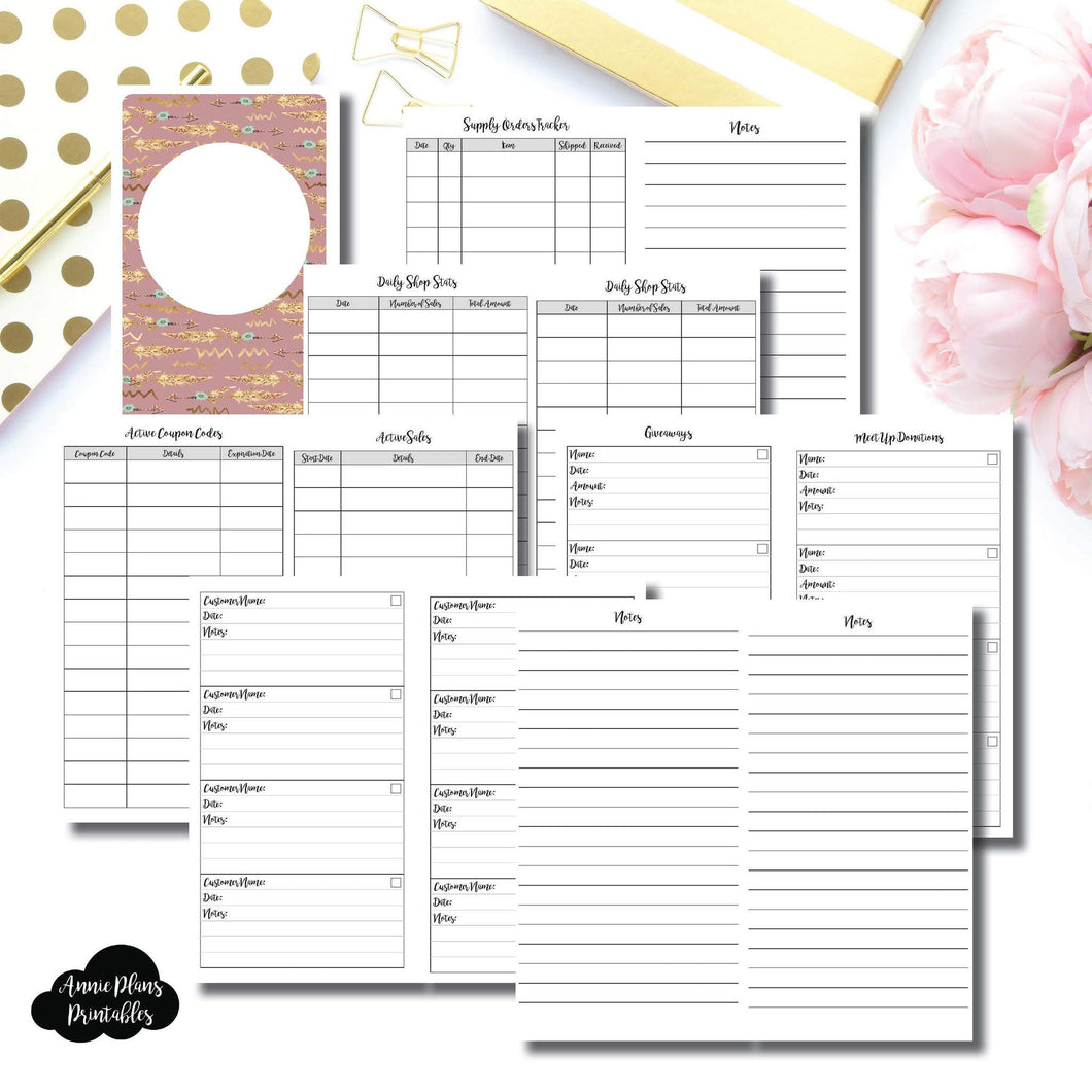 Personal Wide Rings Size  | Shop Owner Printable Insert