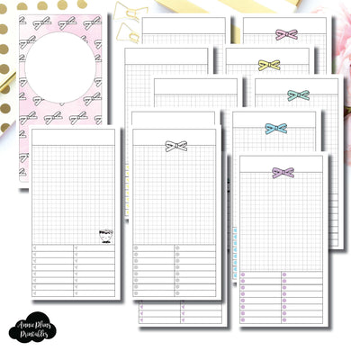 Standard TN Size | Undated Day on a Page or Project HappieScrappie Collaboration Printable Insert ©