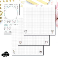 Standard TN Size | theCoffeeMonsterzco & Sparkly Paper Co Collab Grid Printable Insert ©