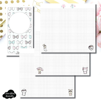 Personal TN Size | theCoffeeMonsterzco & Sparkly Paper Co Collab Grid Printable Insert ©