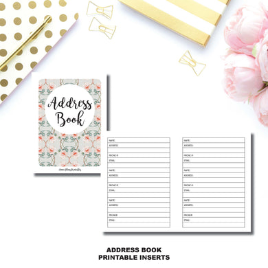 MICRO TN SIZE | Address Book Printable Insert ©