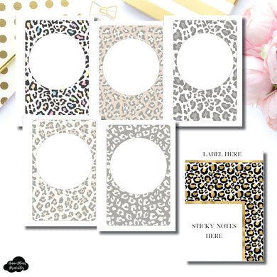 Standard TN Size | Wild Neutral Blank Covers + Sticky Note Dashboard Printable