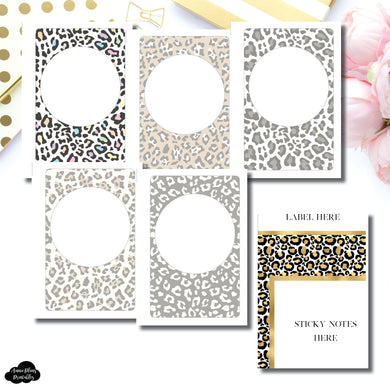 Pocket Rings Size | Wild Neutral Blank Covers + Sticky Note Dashboard Printable