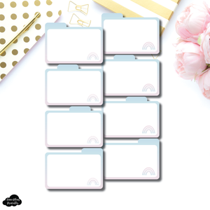 Tab Cards | Blank Cotton Candy Tab Card Printable