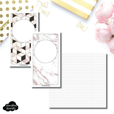 STANDARD TN Size | Plain GRID Printable Inserts ©