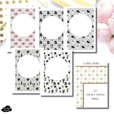 Pocket Plus Rings Size | Fashionista Blank Covers + Sticky Note Dashboard Printable