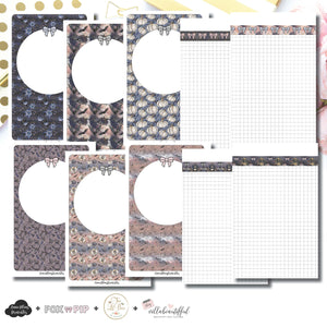 Mini HP Size | Blank Covers + Undated Grid Collaboration Printable Insert ©