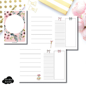 A6 TN Size | Undated Horizontal Week on 2 Page Collaboration Printable Insert ©