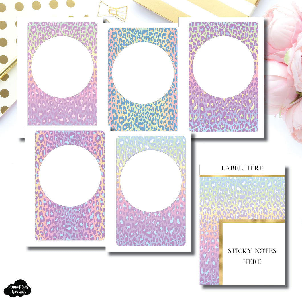 Pocket Rings Size | Wild Pastel Blank Covers + Sticky Note Dashboard Printable