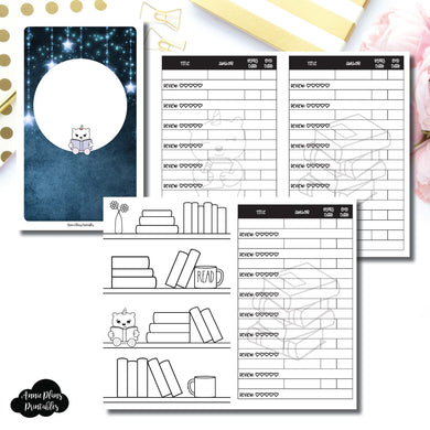 Mini HP Size | SpotDrop Collaboration Reading Book Log Printable Insert ©