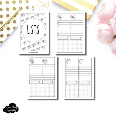 PASSPORT TN SIZE | 2 Column Lists Printable Insert ©