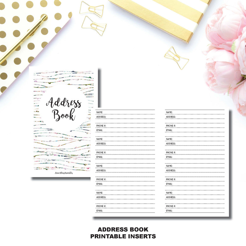 Pocket TN SIZE | Address Book Printable Insert © – AnniePlansPrintables, LLC for Free Printable Address Book Pages