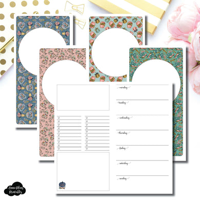 Standard TN Size | Blank Covers + Undated Week on 2 Page Collaboration Printable Insert ©