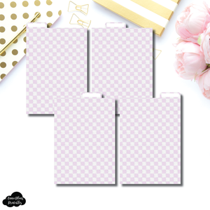 A6 Ring Dividers | Luxe Lilac 4 Top Tab Printable Dividers