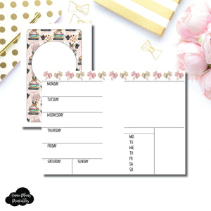 Pocket Rings Size | Undated Week on 2 Page Collaboration Printable Insert ©
