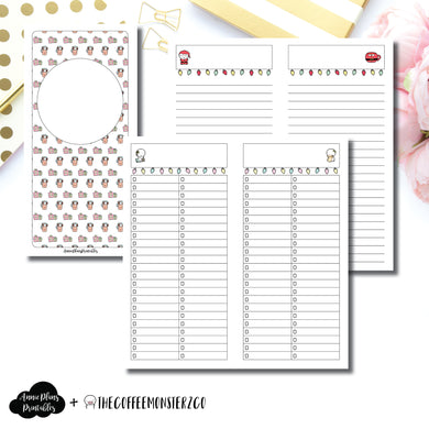 HWeeks Wide Size | TheCoffeeMonsterzCo Collaboration Holiday Notes & Lists Printable Insert ©