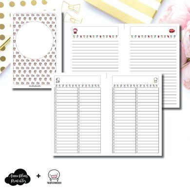 Mini HP Size | TheCoffeeMonsterzCo Collaboration Holiday Notes & Lists Printable Insert ©