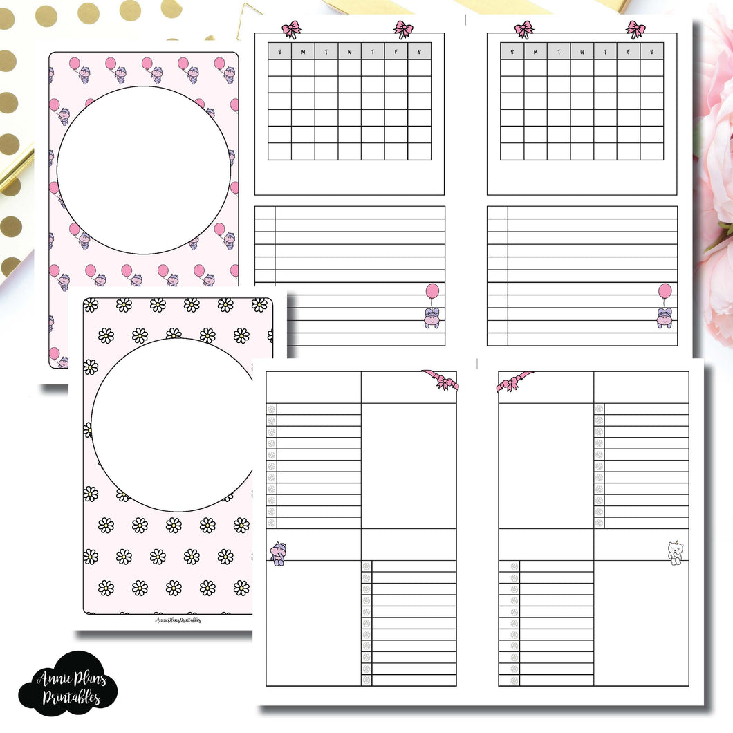 Half Letter Rings Size | Spot Drop Birthday Bundle Collaboration Printable Inserts ©