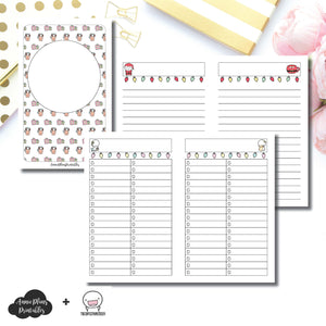 Pocket TN Size | TheCoffeeMonsterzCo Collaboration Holiday Notes & Lists Printable Insert ©