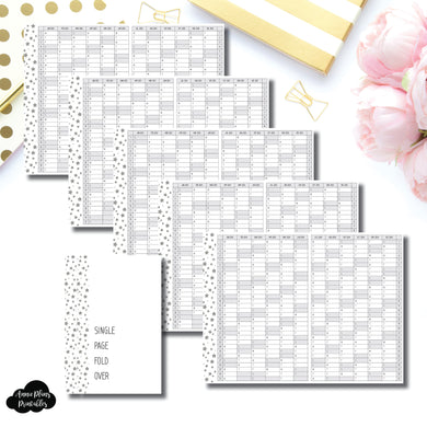 B6 TN Size | 2020 - 2024 Single Page Year at a Glance Printable Insert ©