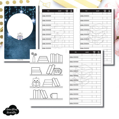 Half Letter Rings Size | SpotDrop Collaboration Reading Book Log Printable Insert ©