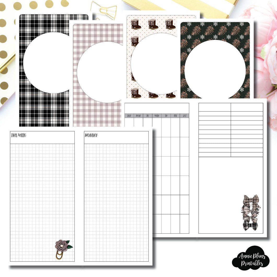 STANDARD TN Size | COZY Undated Daily Printable Insert ©