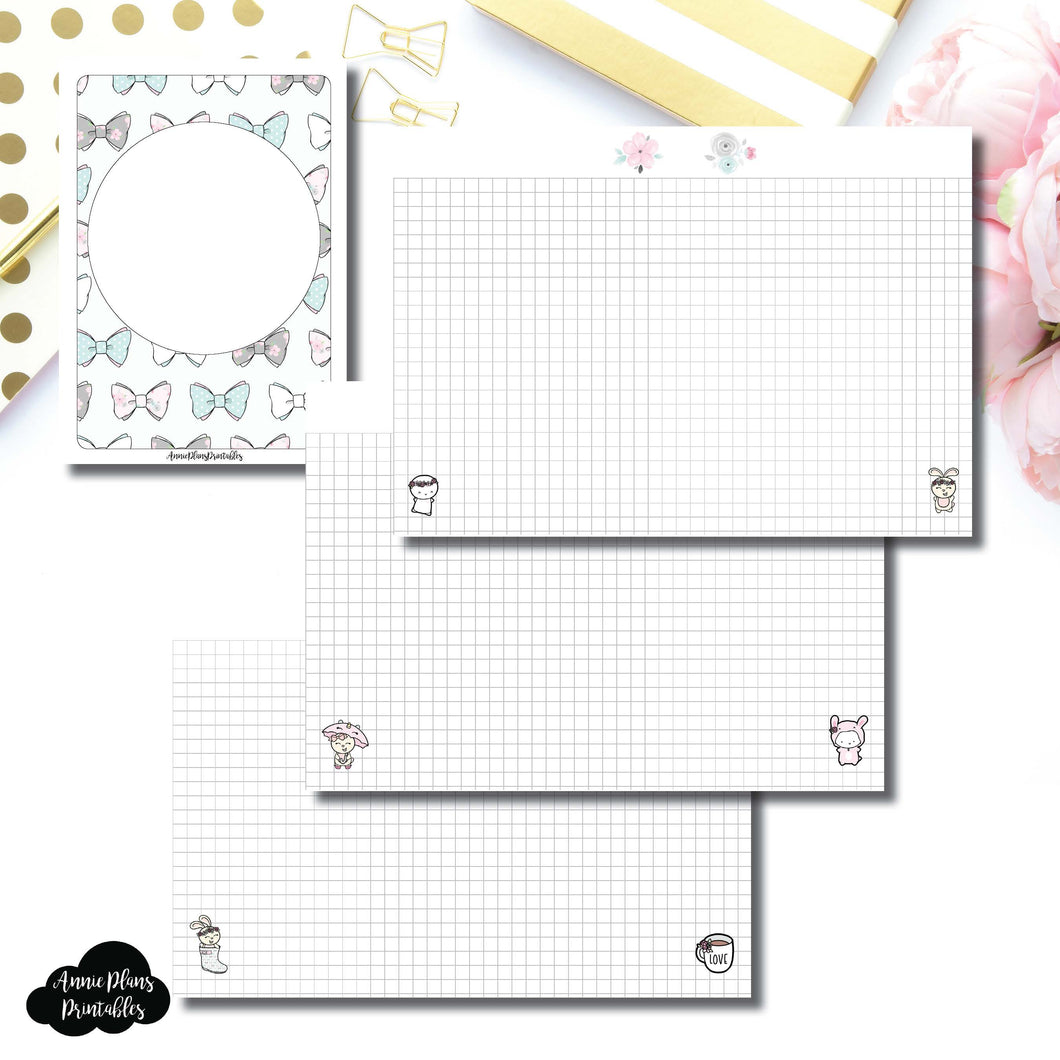 A5 Rings Size | theCoffeeMonsterzco & Sparkly Paper Co Collab Grid Printable Insert ©