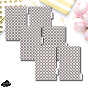 FC Ring Dividers | Luxe Grey 6 Side Tab Printable Dividers