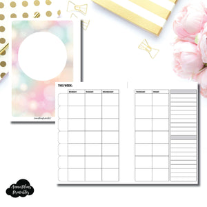 Personal Wide Rings Size | Lesson Planner Printable Insert ©