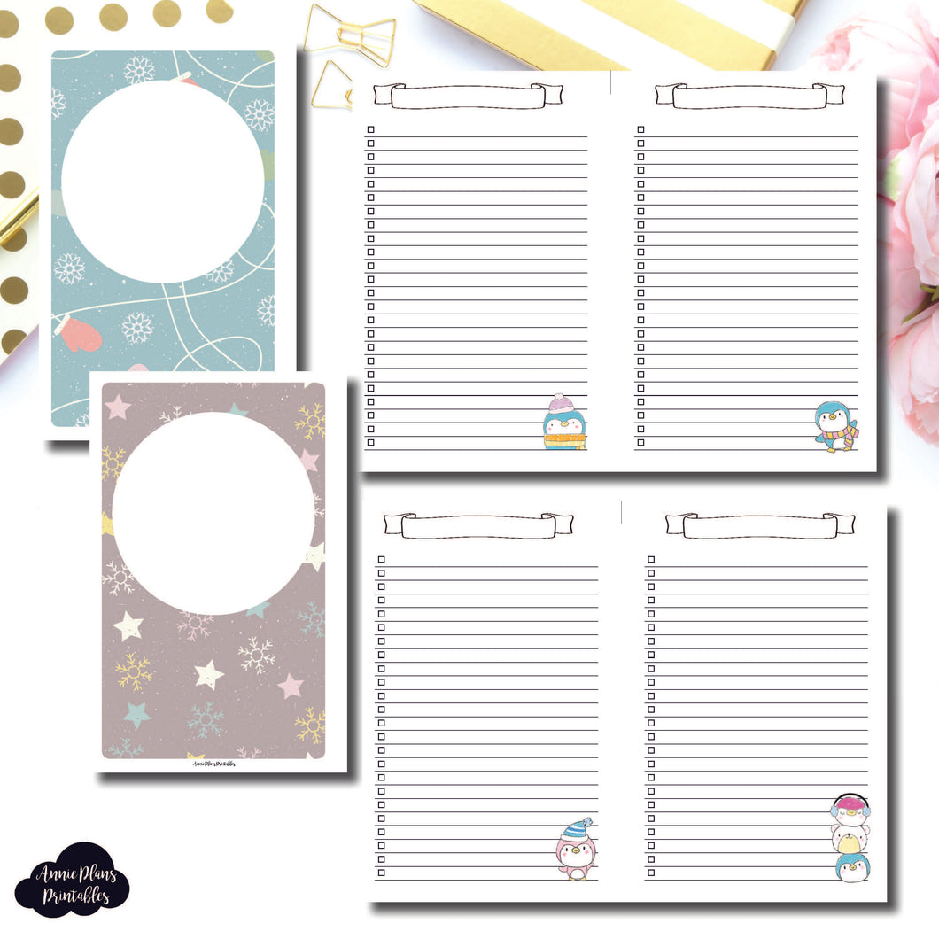 Half Letter Rings SIZE | Happie Scrappie Collaboration Lists Printable Insert ©