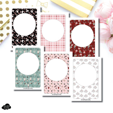 A6 Rings Size | Holiday Themed Blank Printable Covers for Inserts ©