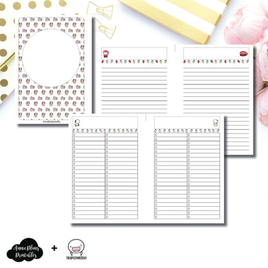 Personal Wide Rings Size | TheCoffeeMonsterzCo Collaboration Holiday Notes & Lists Printable Insert ©