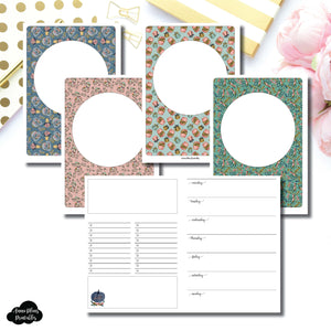 B6 TN Size | Blank Covers + Undated Week on 2 Page Collaboration Printable Insert ©