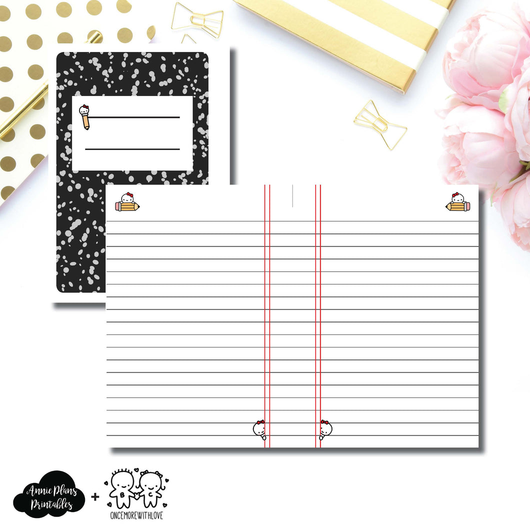 A6 Rings Size | Back to School OnceMoreWithLove Collaboration Printable Insert ©