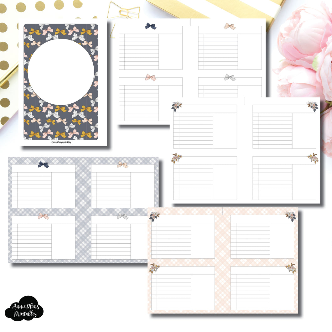A5 Rings Size | Sweater Weather Printable Insert Bundle ©