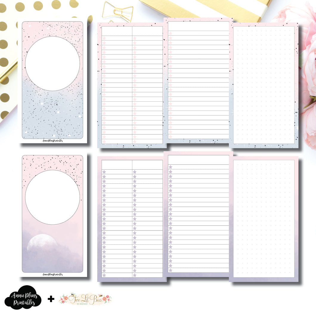 Personal TN Size | Lists & Notes TwoLilBees Collaboration Bundle Printable Inserts ©