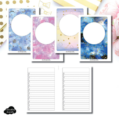 A6 RINGS SIZE | Blank Covers + Celestial Lists Printable Insert ©