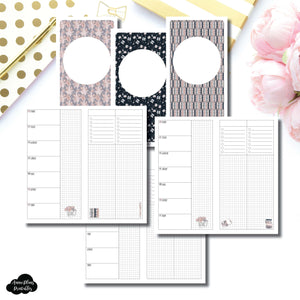 Standard TN Size | Undated Week on 2 Page Collaboration Printable Insert ©