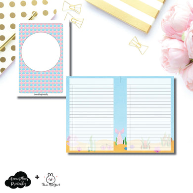A6 RINGS Size | Blue Hangout List Collaboration Printable Insert ©